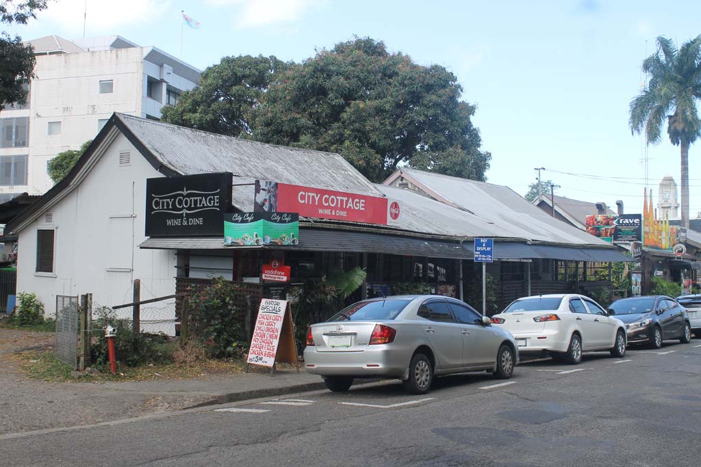 “A typical wooden colonial cottage, now a restaurant on Carnarvon Street” Source: Nicholas Halter 2018