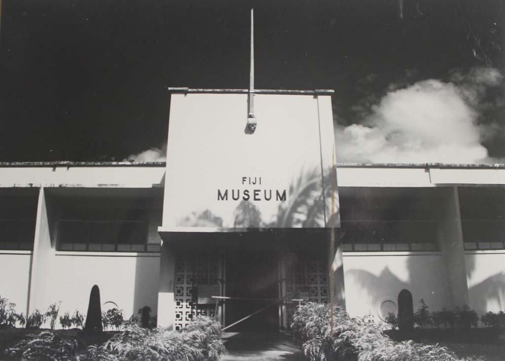“Front entrance Fiji Museum” c.1950s, Source: Fiji Museum P23.1/9