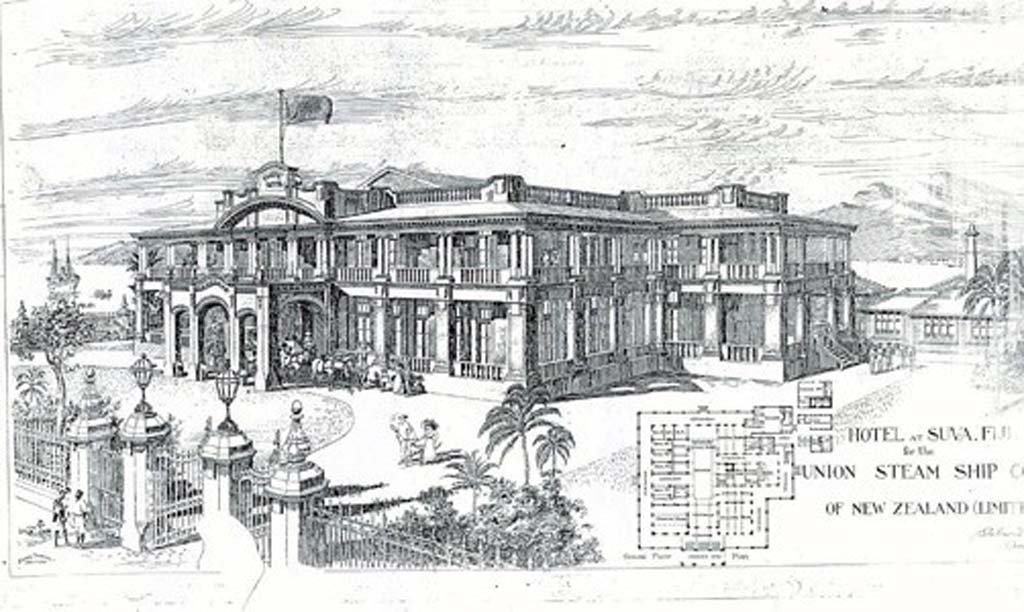 “Artist’s rendering the Grand Pacific created for the Union Steamship Company” Source: http://grandpacifichotel.com.fj/about-us/