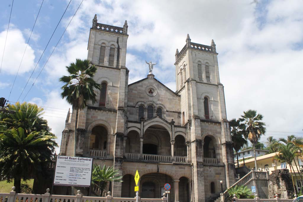 “Sacred Heart Cathedral, Pratt Street, building began 1894, completed in 1939” Source Nicholas Halter 2018