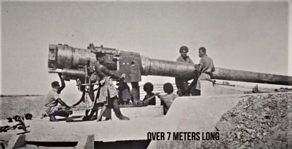 “6-inch naval guns, 1940s” Source: https://youtu.be/J-kqwhynrJI