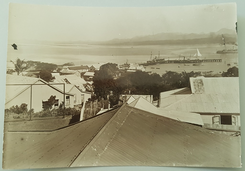 “The first Suva Wharf, opposite Pier Street, n.d.” Source: Fiji Museum P32.4/30