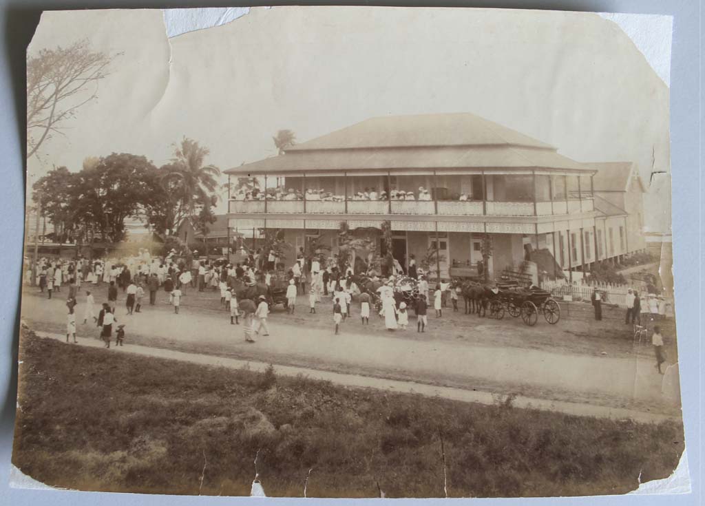 “Queen Victoria Memorial Hall, time of Fiji Agricultural Industrial Show 1908”, Wishart Ryan, Fiji Museum, P32.4/84